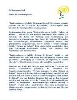Ferienwohnungen Schiller Helmut & Roland
