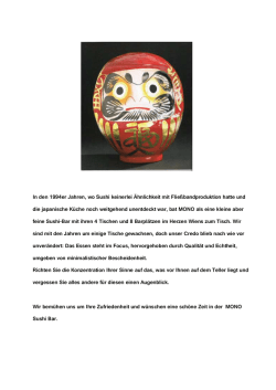 In den 1994er Jahren, wo Sushi keinerlei &Auml;hnlichkeit mit