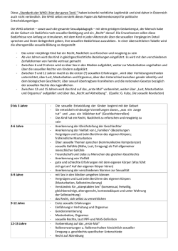 Diese &bdquo;Standards der WHO ( hier der ganze Text) &ldquo; haben keinerlei