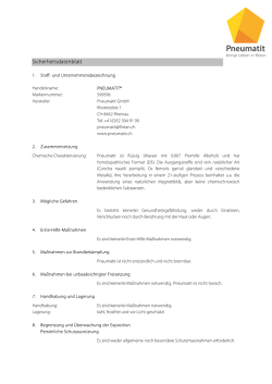 Sicherheitsdatenblatt