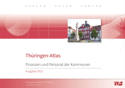 Thüringen-Atlas: Finanzen und Personal der Kommunen
