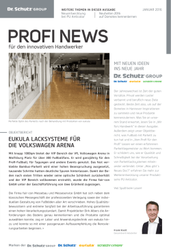 profi news - Dr. Schutz Group