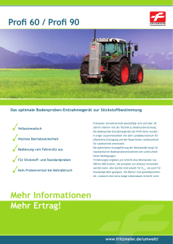 Prospekt Profi 60 / 90 - Fritzmeier Umwelttechnik
