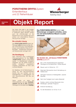 Objekt Report - Wienerberger
