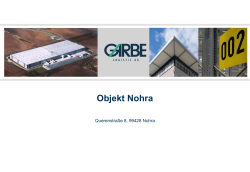 Objekt Nohra - Garbe Logistic AG