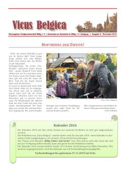 HOFTR&Ouml;DEL DER ZWEITE! Kalender 2016 - SV Rot