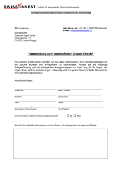 Gratis-Depotcheck - B&ouml;rsensignale von Uwe Lang
