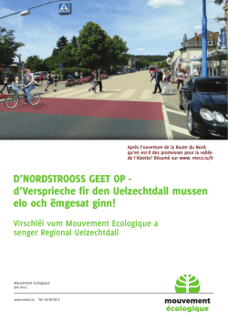 D`NorDstrooss geet op - d`Versprieche fir den Uelzechtdall mussen