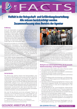 Vielfalt in der Belegschaft und Gefährdungsbeurteilung: Alle müssen