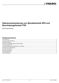 Rauchabzugsfenster FSP