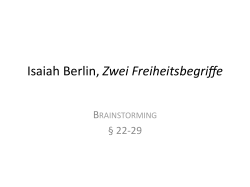 Isaiah Berlin, Zwei Freiheitsbegriffe