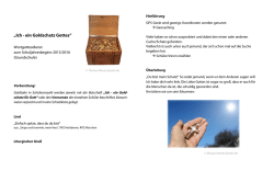 Ich-ein Goldschatz Gottes