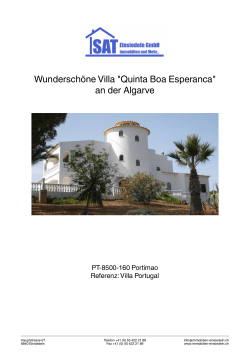 Wunderschöne Villa "Quinta Boa Esperanca" an der Algarve