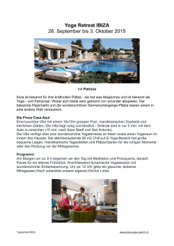 Flyer Ibiza Casa Azul Yogaferien Sept 2015