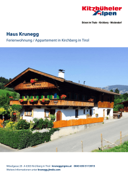 Haus Krunegg in Kirchberg in Tirol