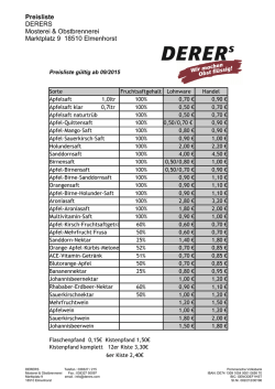 DOWNLOAD der Preisliste