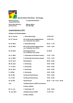 Kursprogramm 2016 - Sportschützen Bramberg