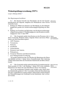 813.211 Wohnsitzprüfungsverordnung (WPV)