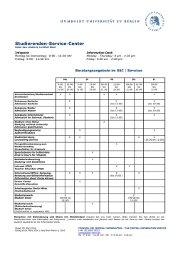 Studierenden-Service-Center - Hu