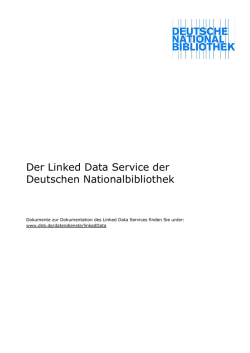 Linked Data Service - Deutsche Nationalbibliothek