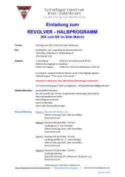 28.11. Revolver-Halbprogramm