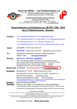 Ausschreibung - BDMP Landesverband Niedersachsen Bremen