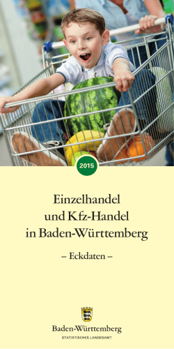Einzelhandel und Kfz-Handel in Baden-Württemberg -Eckdaten-