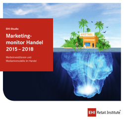 EHI-Studie Marketingmonitor Handel 2015-2018 - EHI-Shop