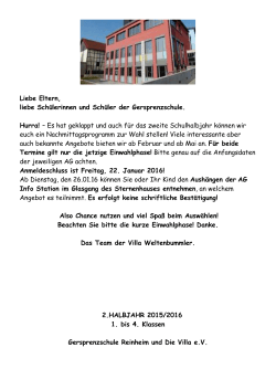 Anmeldeformulare - Gersprenzschule Reinheim