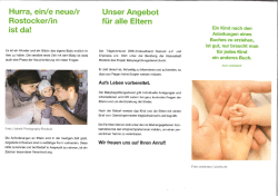 Hurra, ein/e neue/r - DRK Rostock &ndash; Kinder, Jugend