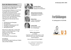 Hurra die Kleinen kommen - Weiterbildungsinitiative