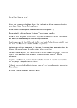 Hurra, Hurra Karneval ist da! Dieses Jahr konnten sich die Kinder