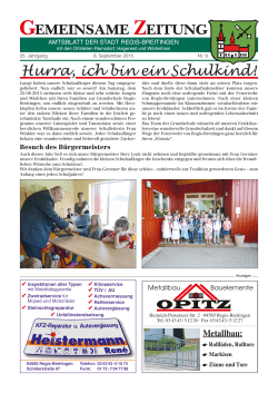 Hurra, ich bin ein Schulkind! - Regis