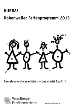 HURRA! Hohenweiler Ferienprogramm 2015