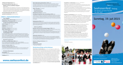 Festzug-Programm Seehasenfest 2015