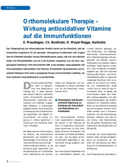 Wirkung antioxidativer Vitamine auf die - Meyer