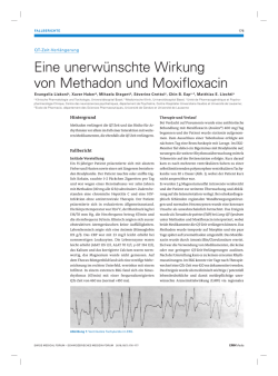 Eine unerw&uuml;nschte Wirkung von Methadon und Moxifloxacin