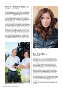 Tina Weirather,26 Marc und Michaela Risch, 40,39
