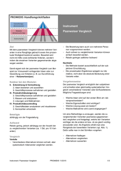 Instrument Paarweiser Vergleich