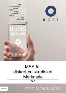 MSA für diskrete/diskretisiert Merkmale - Q-DAS
