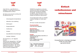 Einfach vorbeikommen und reinschauen