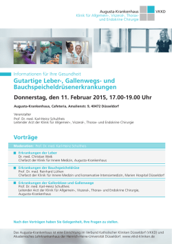 Gutartige Leber-, Gallenwegs - Verbund Katholischer Kliniken