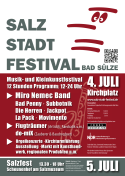 Plakat Salz-Stadt