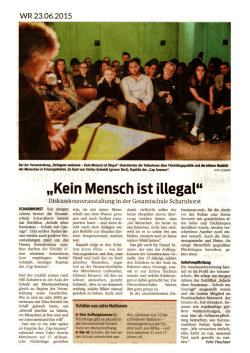 Kein Mensch ist illegal - Gesamtschule Scharnhorst