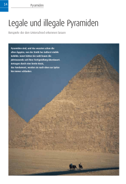 Legale und illegale Pyramiden
