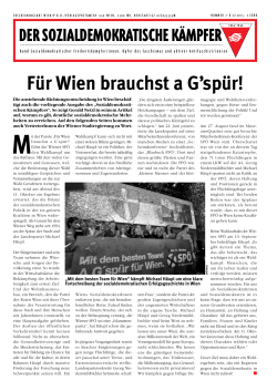 Kaempfer Ausgabe 3/2015 - Bund Sozialdemokratischer