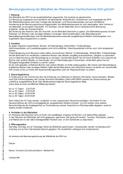 MB 4-3 Benutzungsordnung der Bibliothek der RFH Köln-2-2016