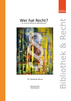 Bibliothek & R echt