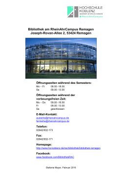 Informationen &uuml;ber die Bibliothek