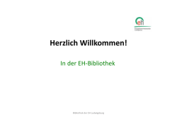 In der EH-Bibliothek